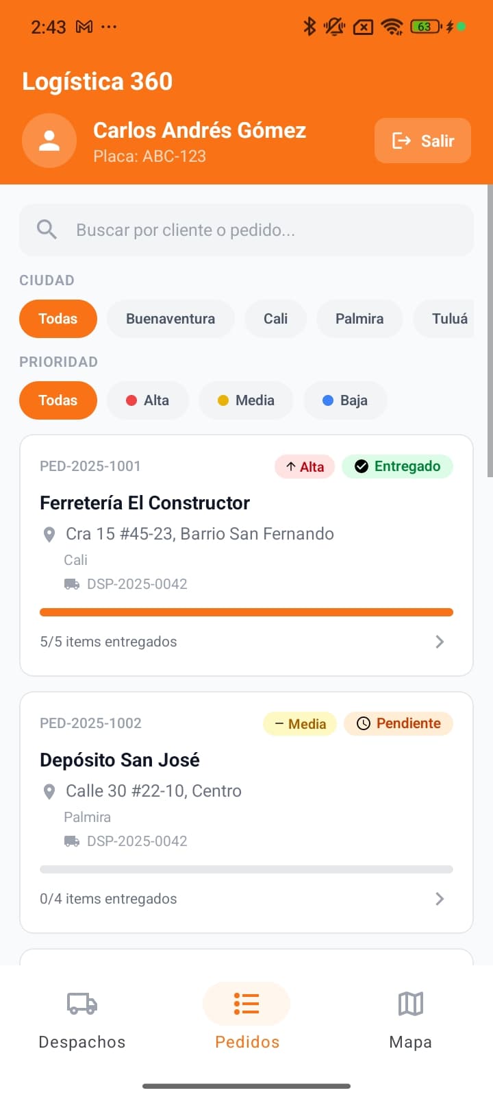 App Conductores - Vista previa 2
