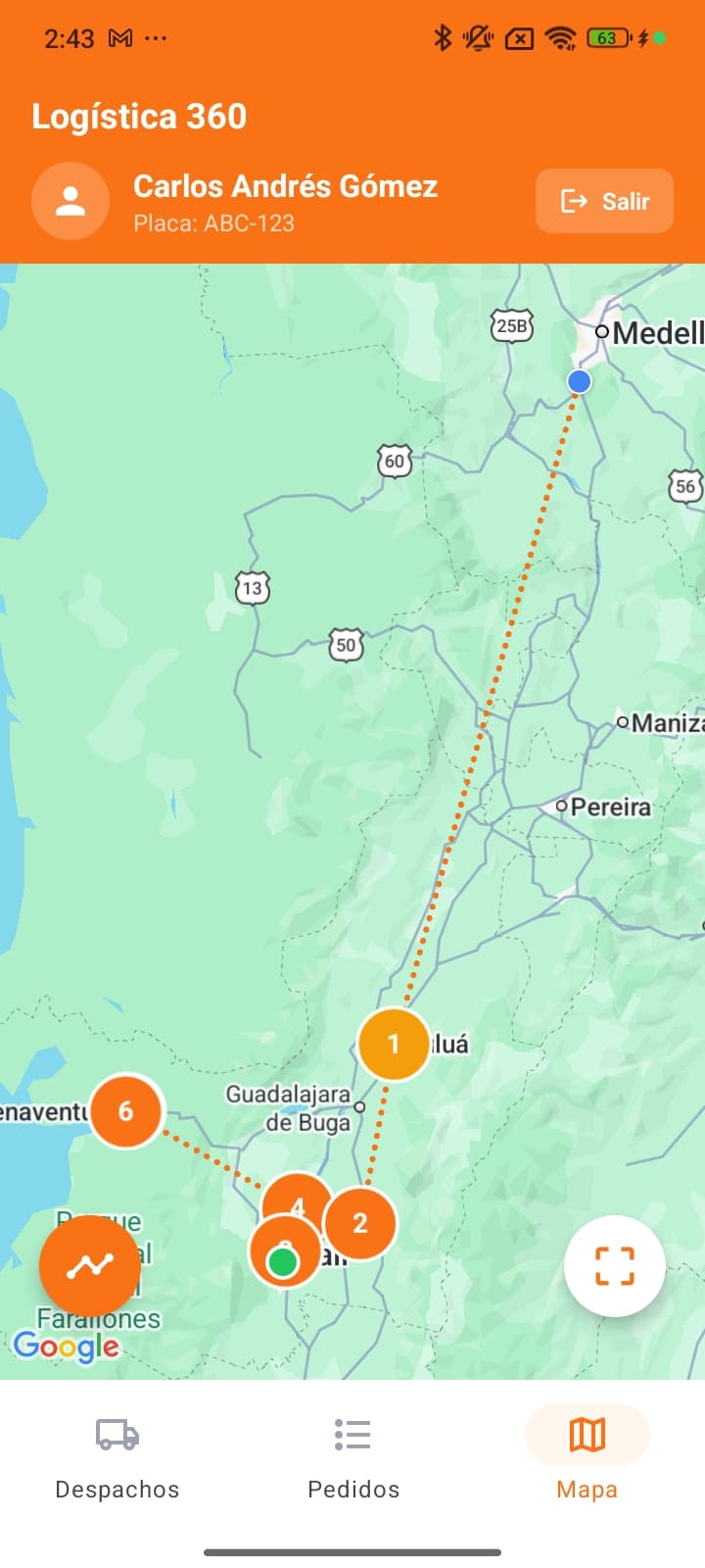App Conductores - Vista previa 3