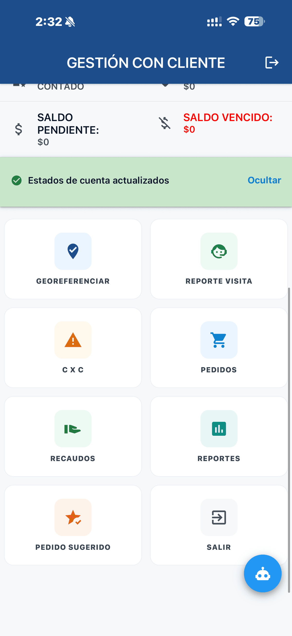 App Vendedores - Vista previa 2
