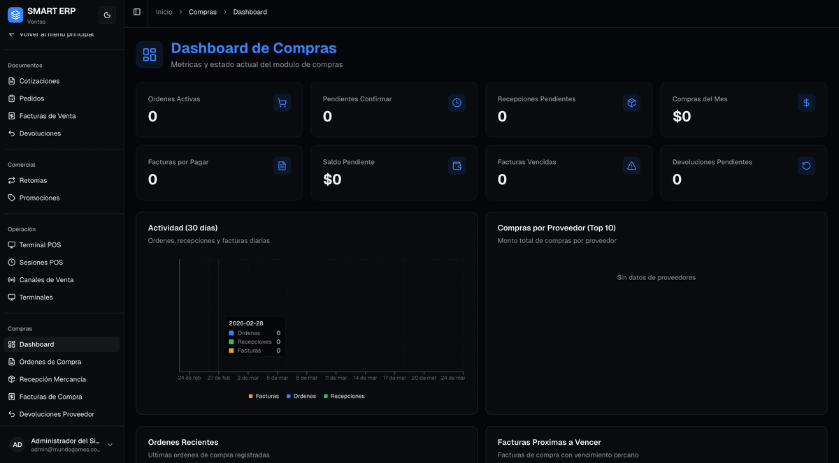 Smart ERP - Vista previa 3